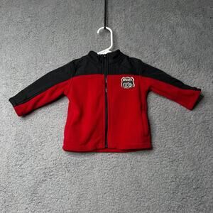Vintage Kids Headquarters 1994 Jacket Boys 12M Sports All Day Red Fleece Zip Up